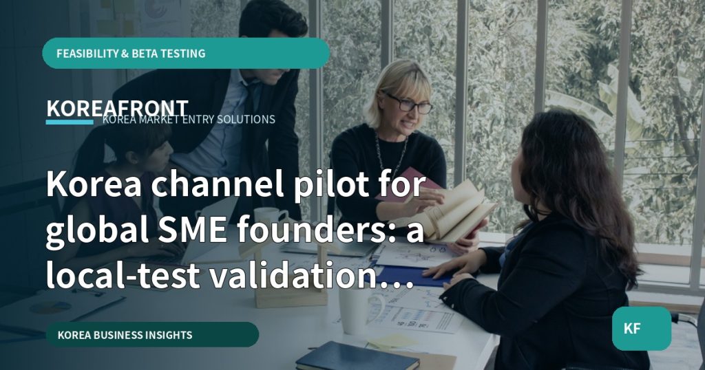 Korea channel pilot for global SME founders: a local-test validation framework