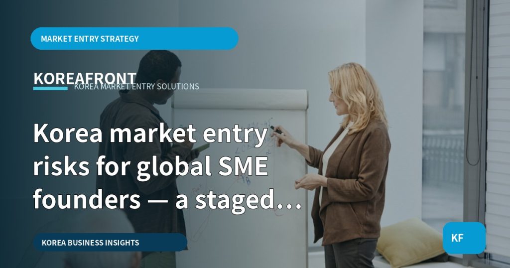 Korea market entry risks for global SME founders — a staged decision roadmap
